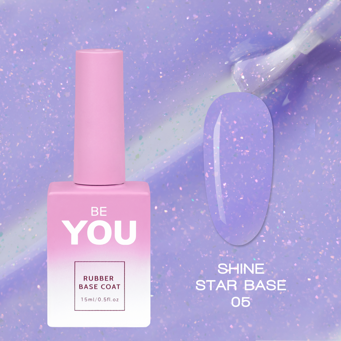 BEYOU Professional Shine Star Base 05 15мл Сяюча База BSSB0515