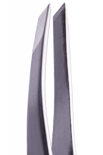 ZOLA COLOR SERIES ПІНЦЕТ СКОШЕНИЙ ПРОФЕСІЙНИЙ ДЛЯ БРІВ SILVER 05516