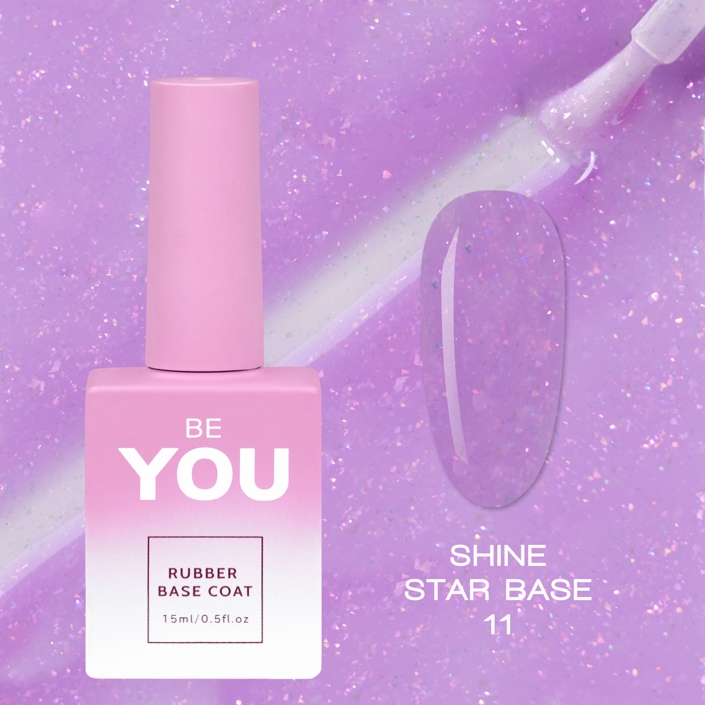 BEYOU Professional Shine Star Base 11 15мл Сяюча База BSSB1115
