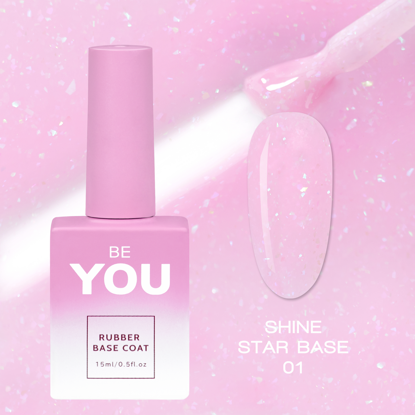 BEYOU Professional Shine Star Base 01 15мл Сяюча База BSSB0115