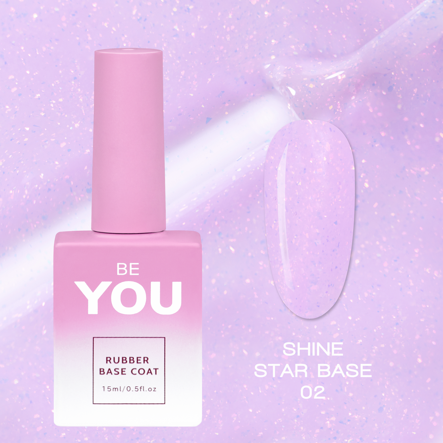 BEYOU Professional Shine Star Base 02 15мл Сяюча База BSSB0215