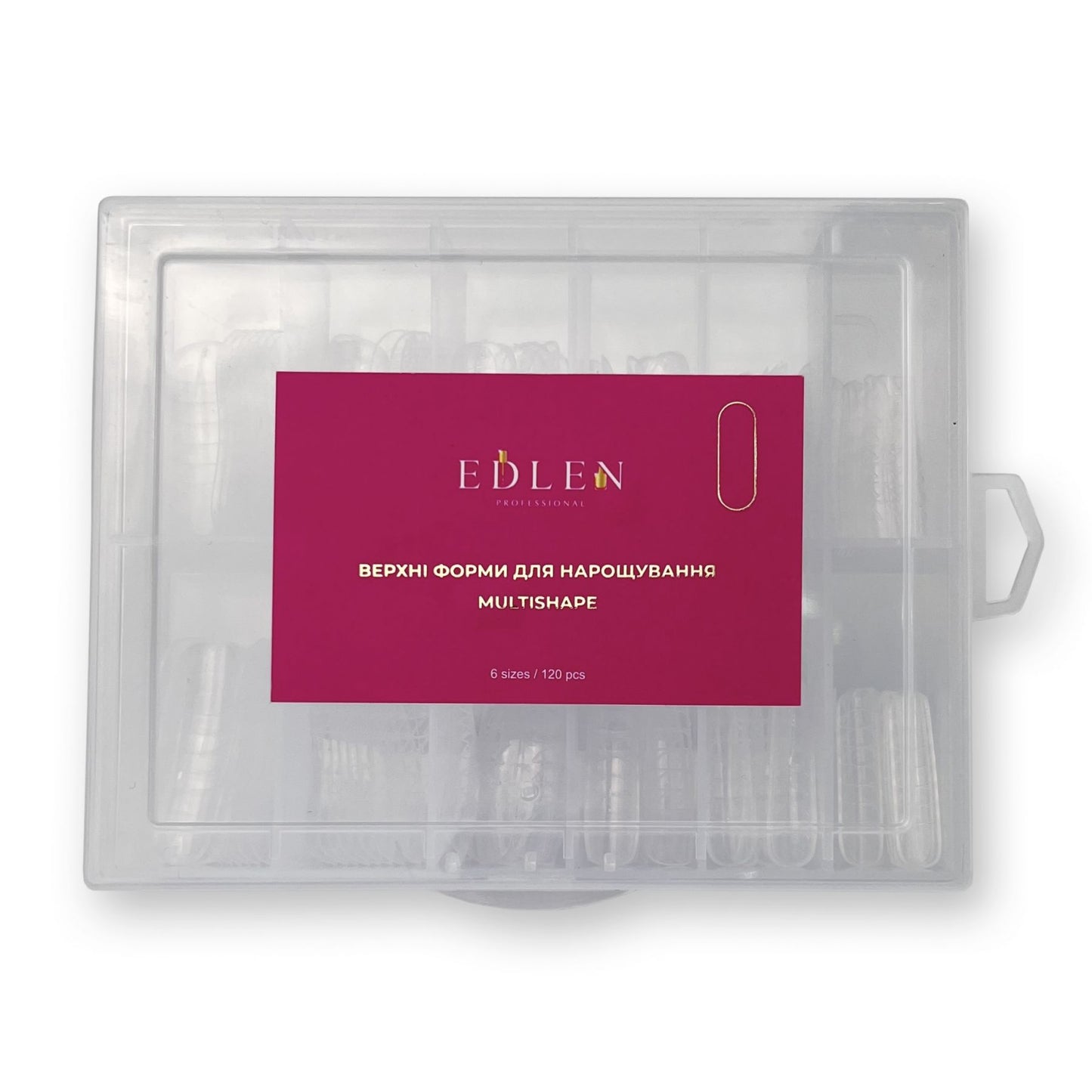 Верхні форми для нарощування EDLEN Professional Top Nail Form 120 шт
