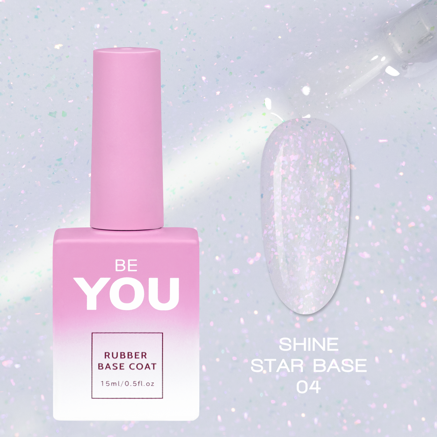BEYOU Professional Shine Star Base 04 15мл Сяюча База BSSB0415