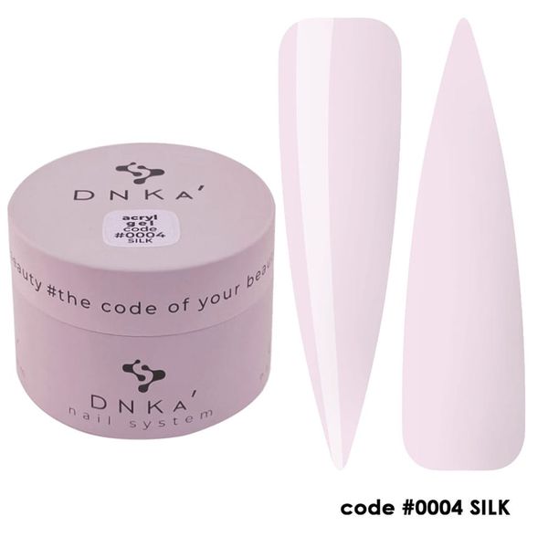 DNKa' Аcryl Gel #0004 Silk 30мл Гель для нарощування нігтів AGD0004