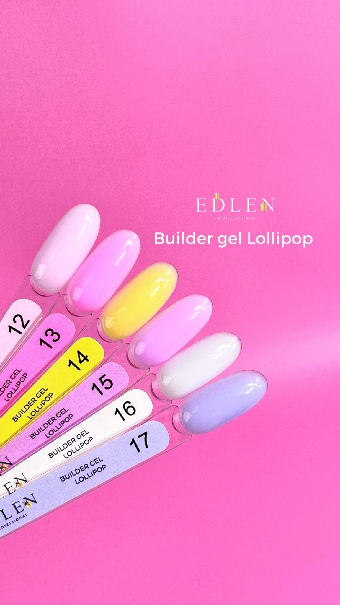 Builder Gel Lollipop Edlen №15(ліловий) Гель для нарощування(низькотемпературний)