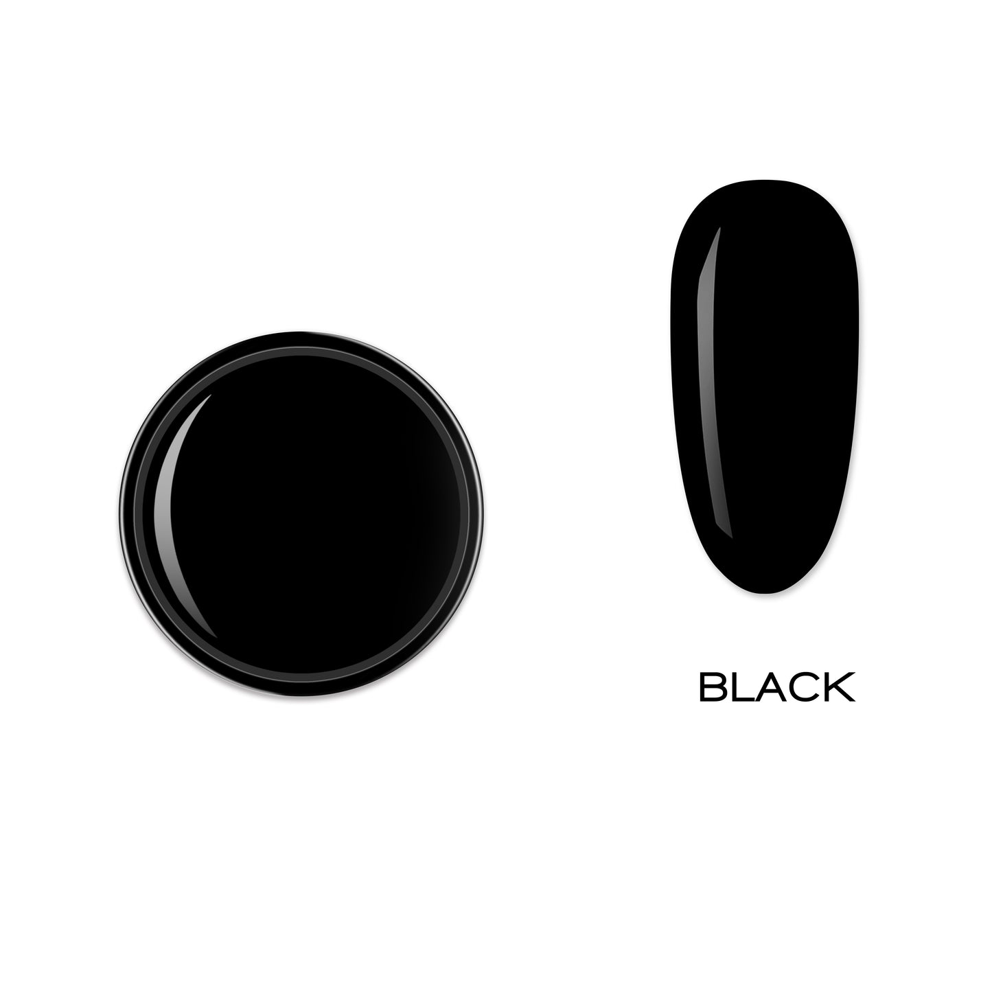 ELITE EMBRACE Professional Paint Gel Black Чорна Гель-фарба 5г EPGB05