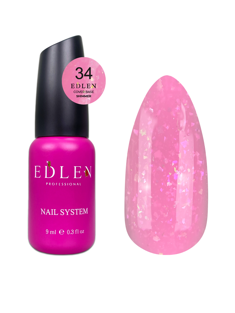 Edlen Cover Base Shimmer База кольорова із шиммером Едлен 9 мл