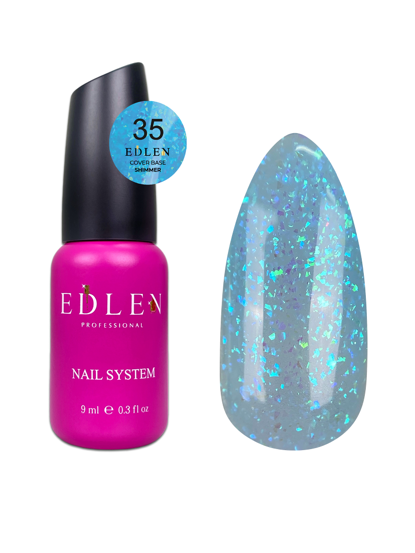 Edlen Cover Base Shimmer База кольорова із шиммером Едлен 9 мл