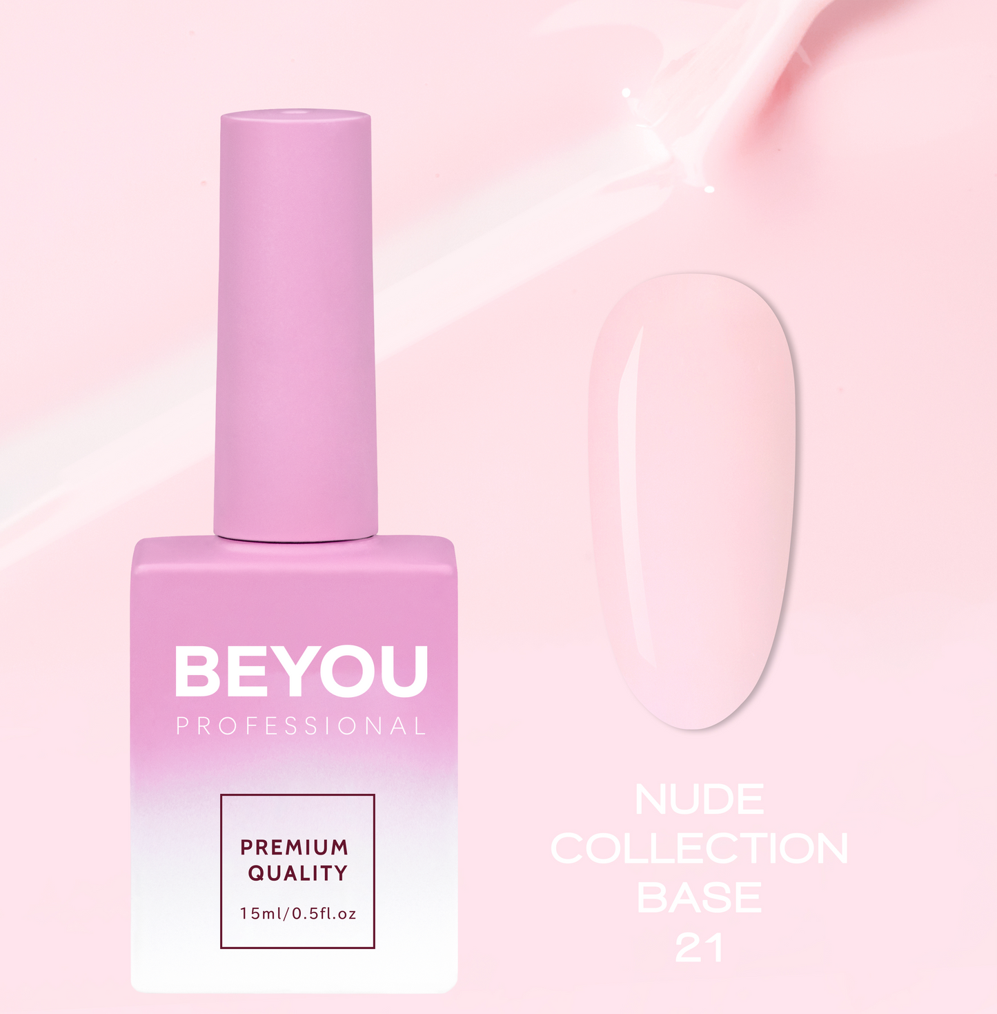BEYOU Professional Nude Collection Base 21 15мл Нюдова База BNB2115