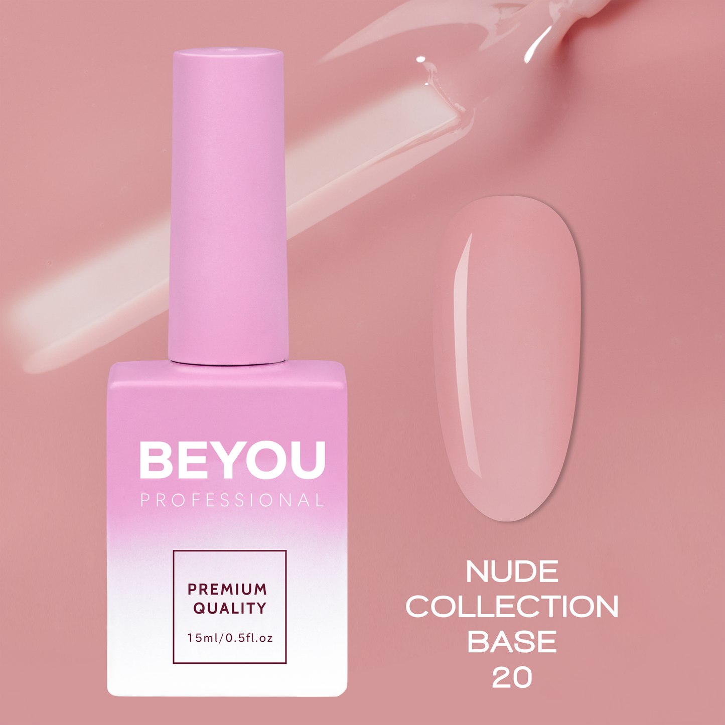 BEYOU Professional Nude Collection Base 20 15мл Нюдова База BNB2015