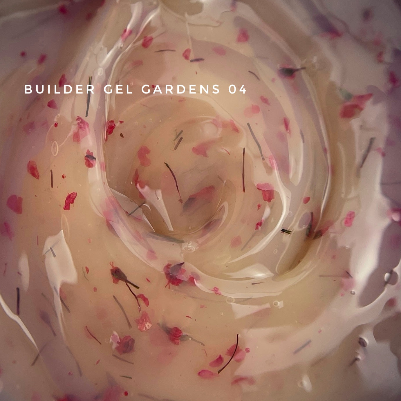 Білдер гель із сухоцвітами Touch Builder Gel Gardens, 15 мл