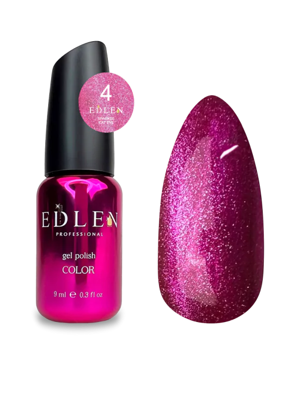 Edlen Sparkle Cat Color gel polish Гель-лак «Котяче Око» 9 мл
