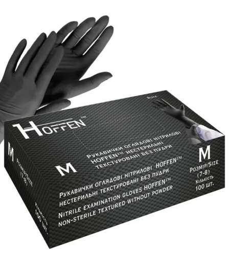 Hoffen Nitrile Gloves 100 pcs M