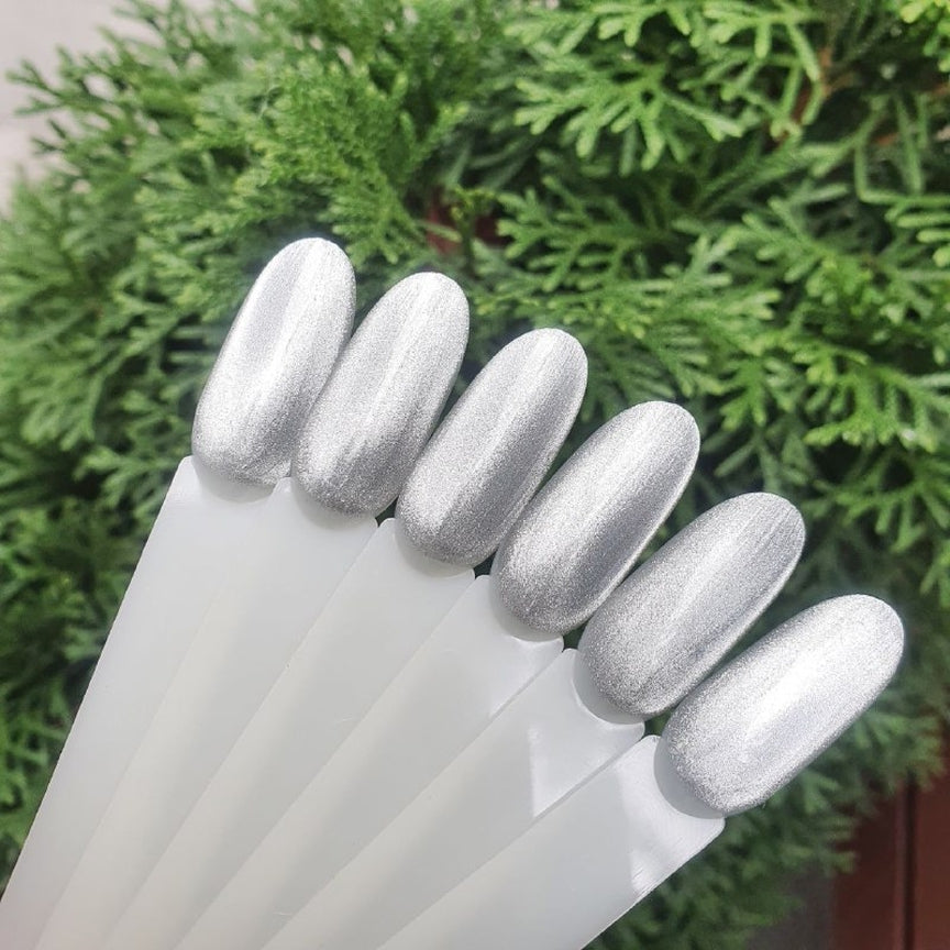 ГЕЛЬ-ЛАК KOMILFO 9D CAT’S EYE SILVER (СРІБНИЙ, МАГНІТНИЙ), 8 МЛ