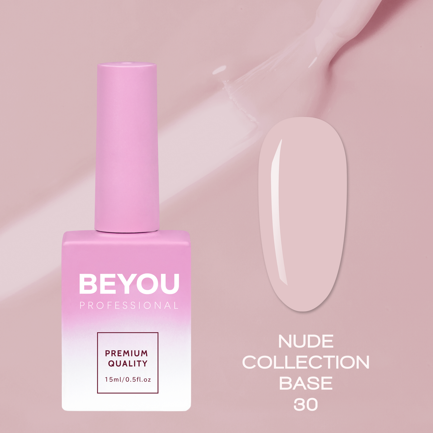 BEYOU Professional Nude collection Base 30 15мл Нюдова База BNB3015