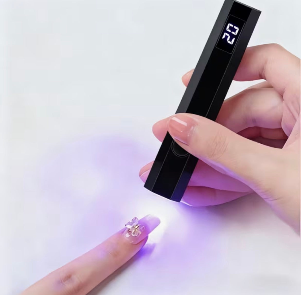 Portable Mini Nail Lamp with USB Charging Compact and Digital Display