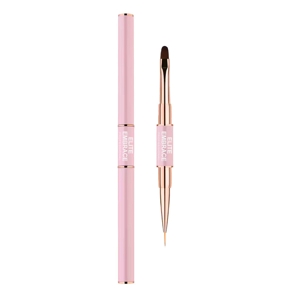 Elite Embrace Professional Double Sided Brush, Liner+gel Лайнер+Пензлик для геля