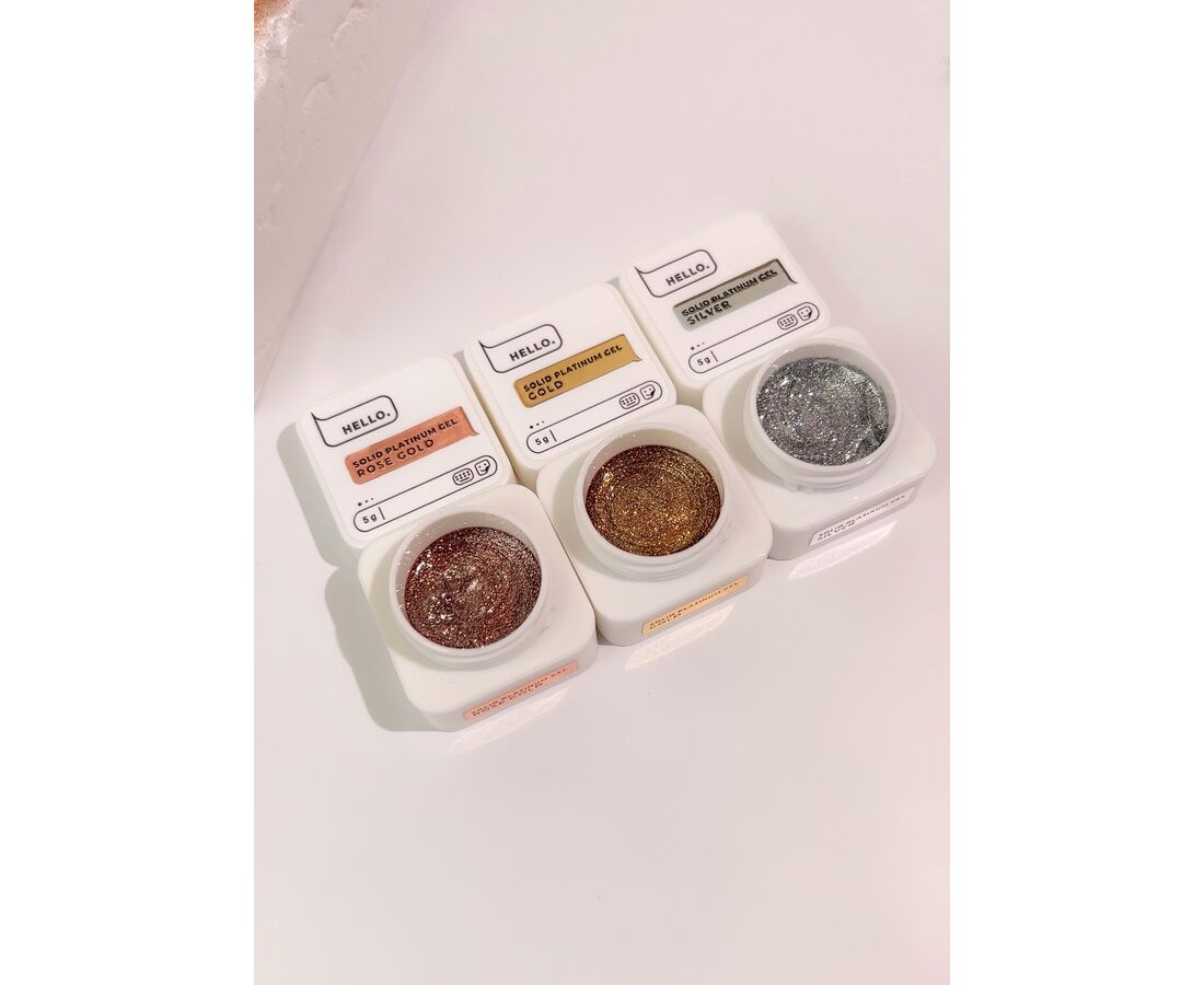 HELLO. SOLID PLATINUM GEL GOLD 5г ГЕЛЬ-ФАРБА ЗОЛОТА HL-PG05-004