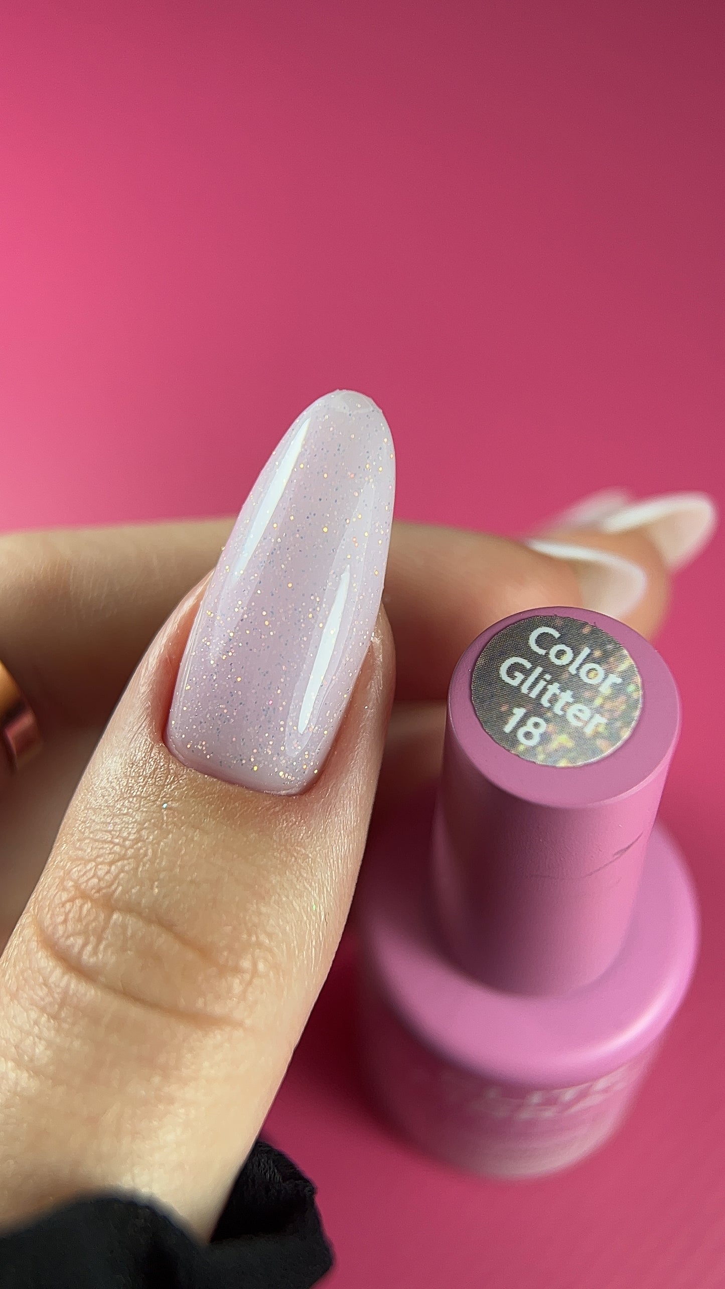 ELITE EMBRACE Professional Color Gel Polish 18 with Glitter 10мл Кольоровий Гель-лак з блискiтками ECGG1810