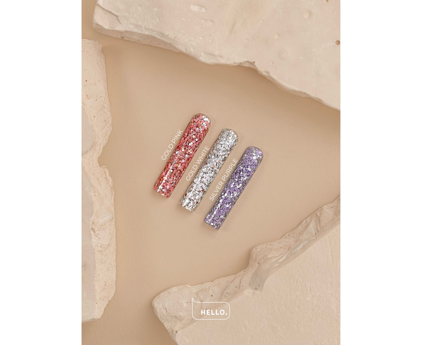HEYLOVE COIN GEL GOLD PINK 5g DESIGN GEL HL-CG05-002