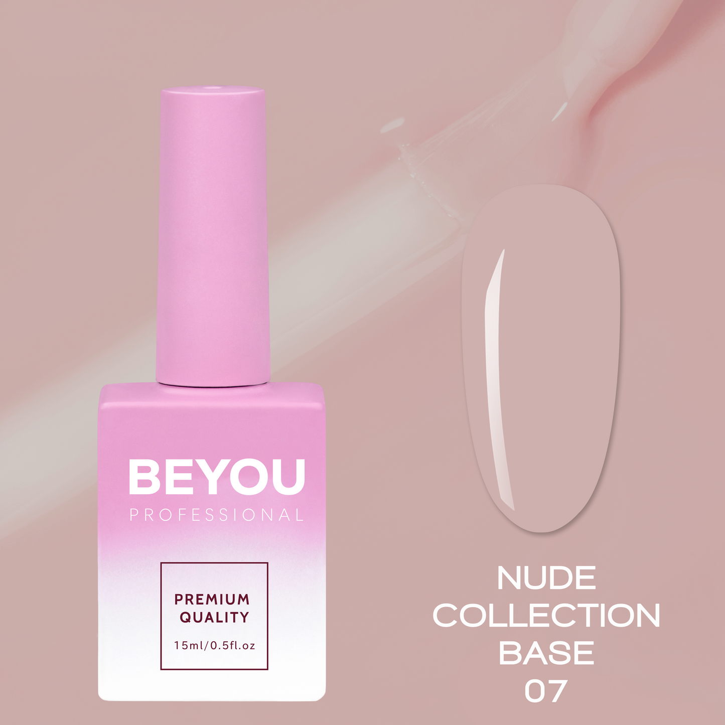 BEYOU Professional Nude collection Base 07 15мл Нюдова База BNB0715