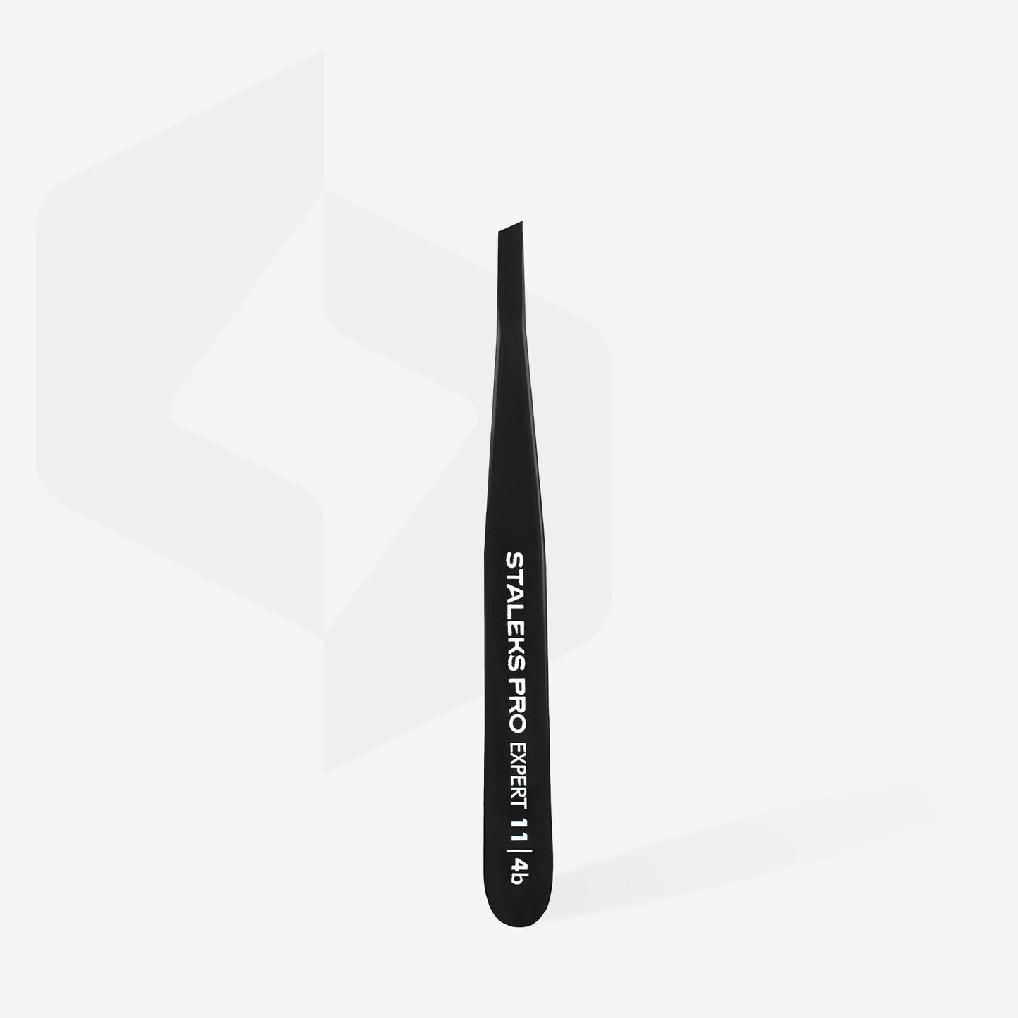 Пінцет для брів STALEKS PRO EXPERT 11 TYPE 4 Black TE-11/4b