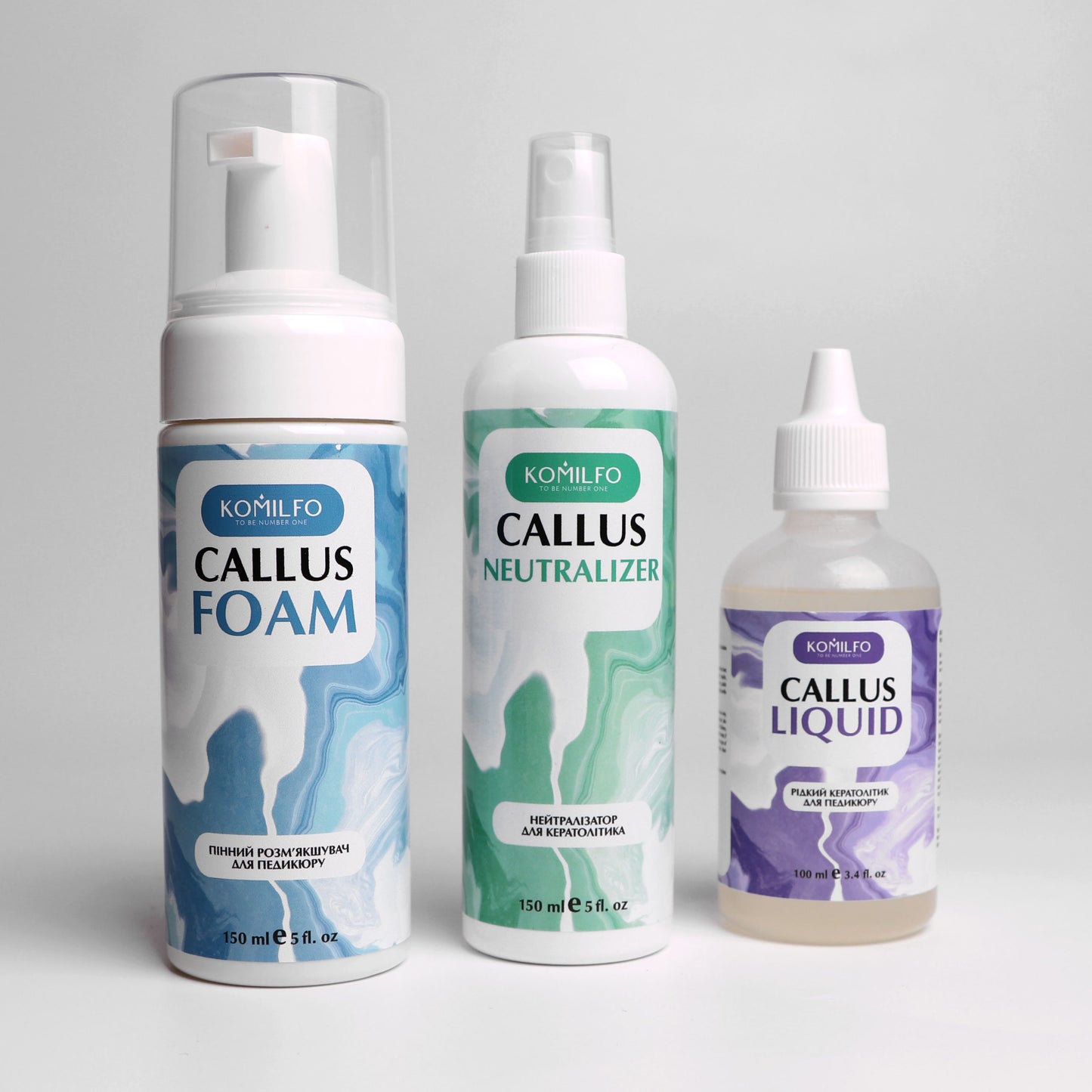 Komilfo Callus Foam – пінний кератолітик для педикюру, 150 мл 121060
