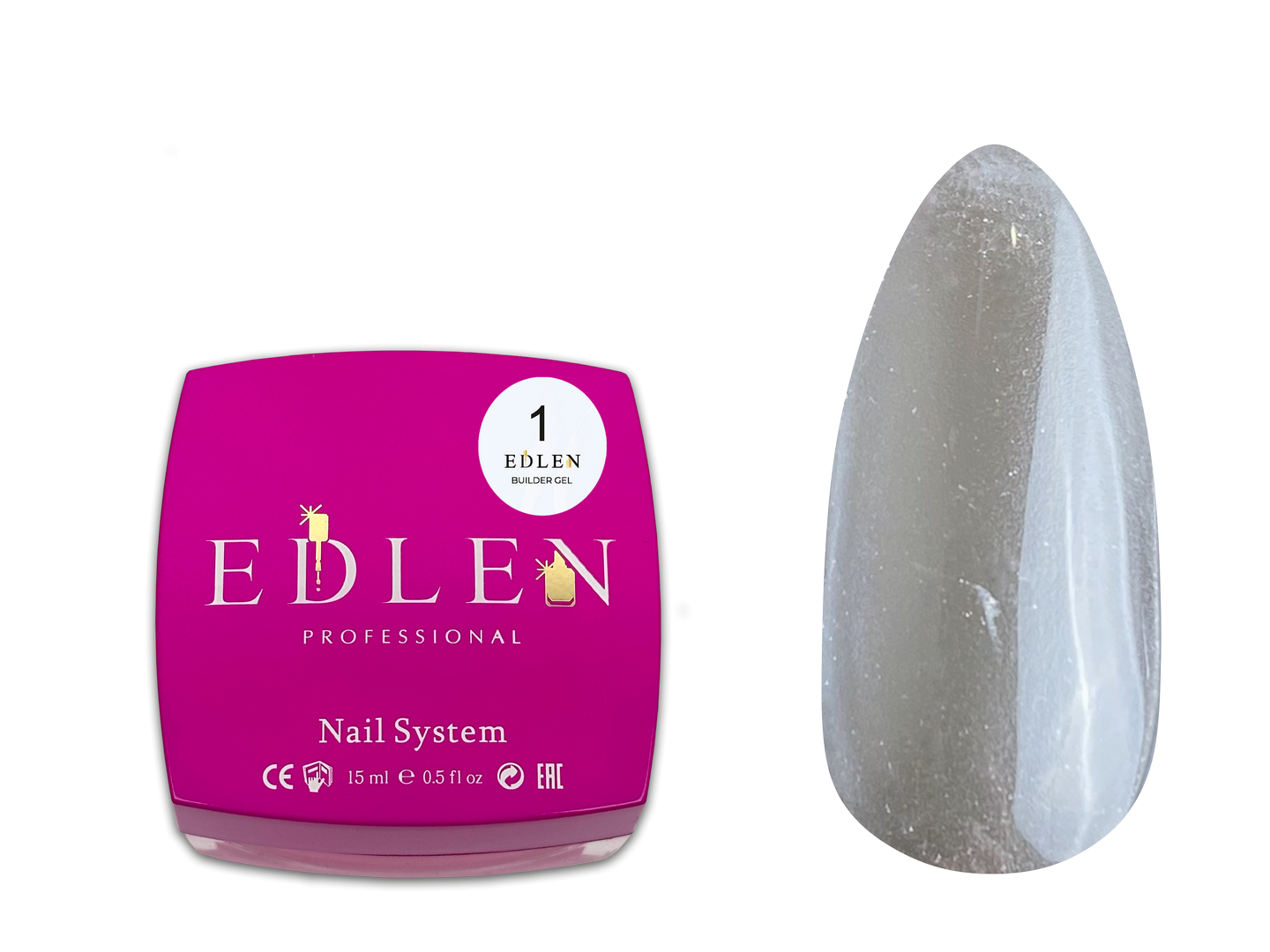 Builder gel Edlen Будівельний гель 15 мл