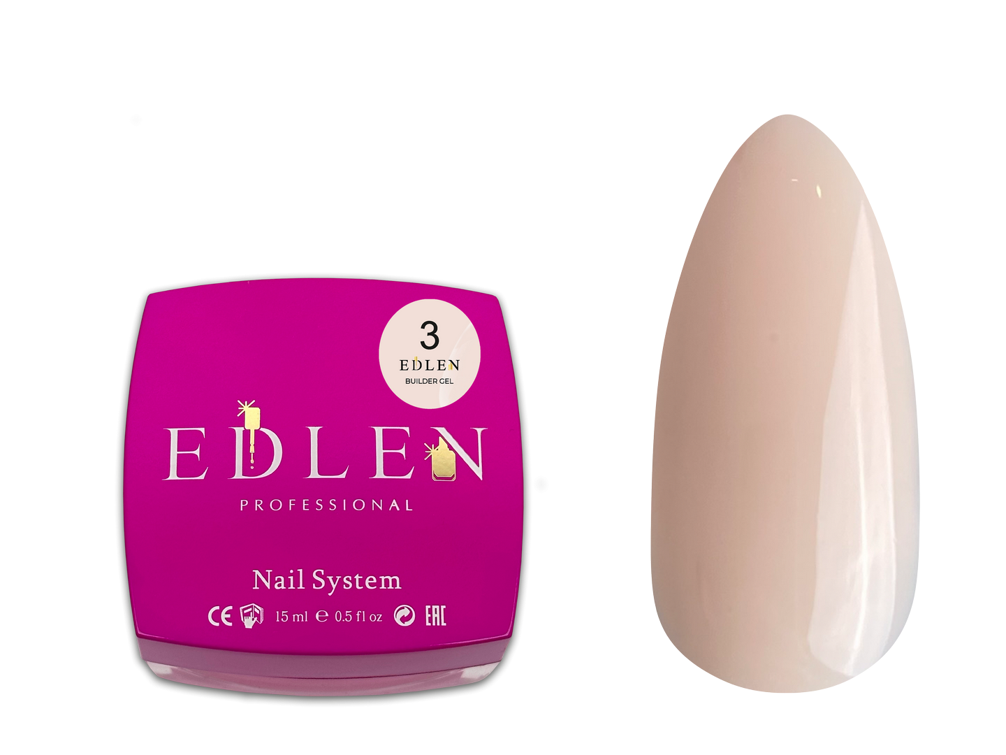 Builder gel Edlen Будівельний гель 15 мл