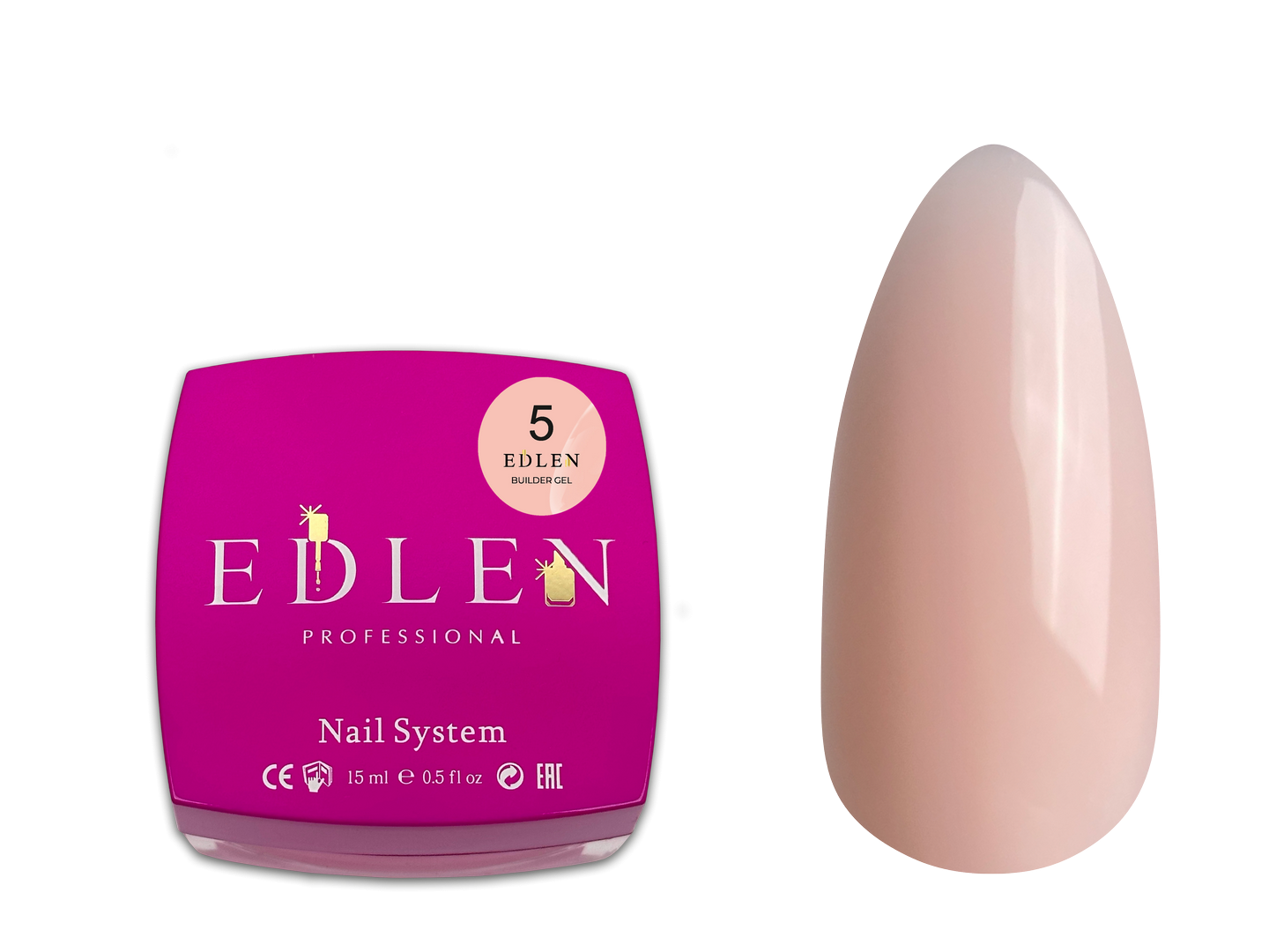 Builder gel Edlen Будівельний гель 15 мл