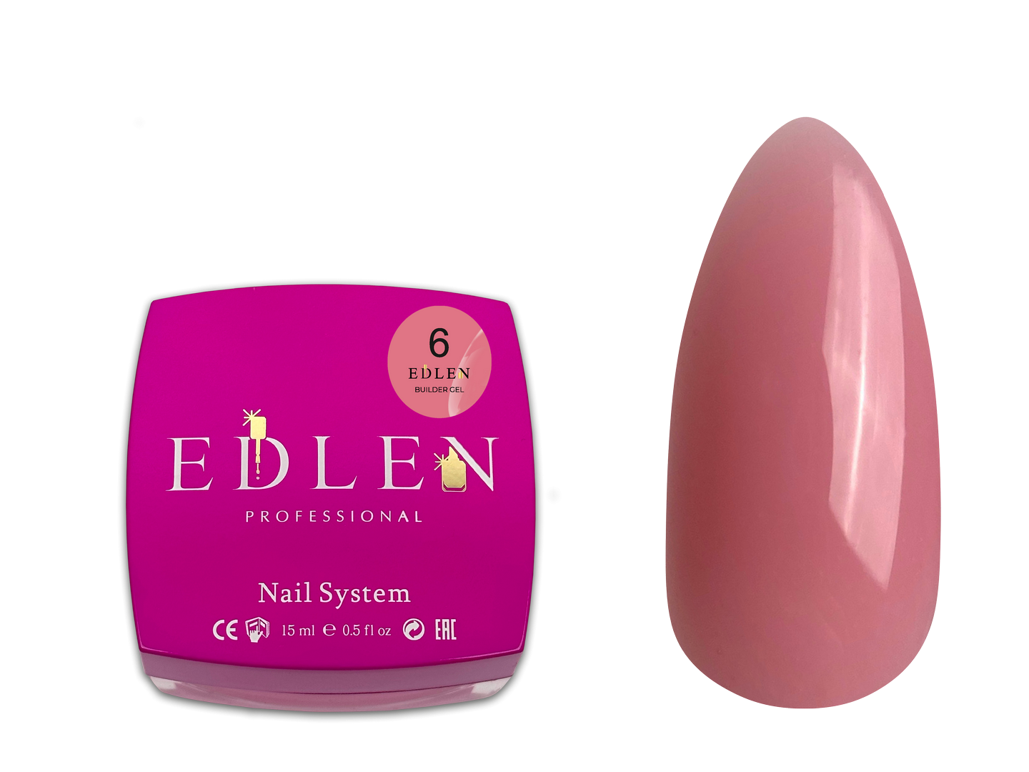 Builder gel Edlen Будівельний гель 15 мл