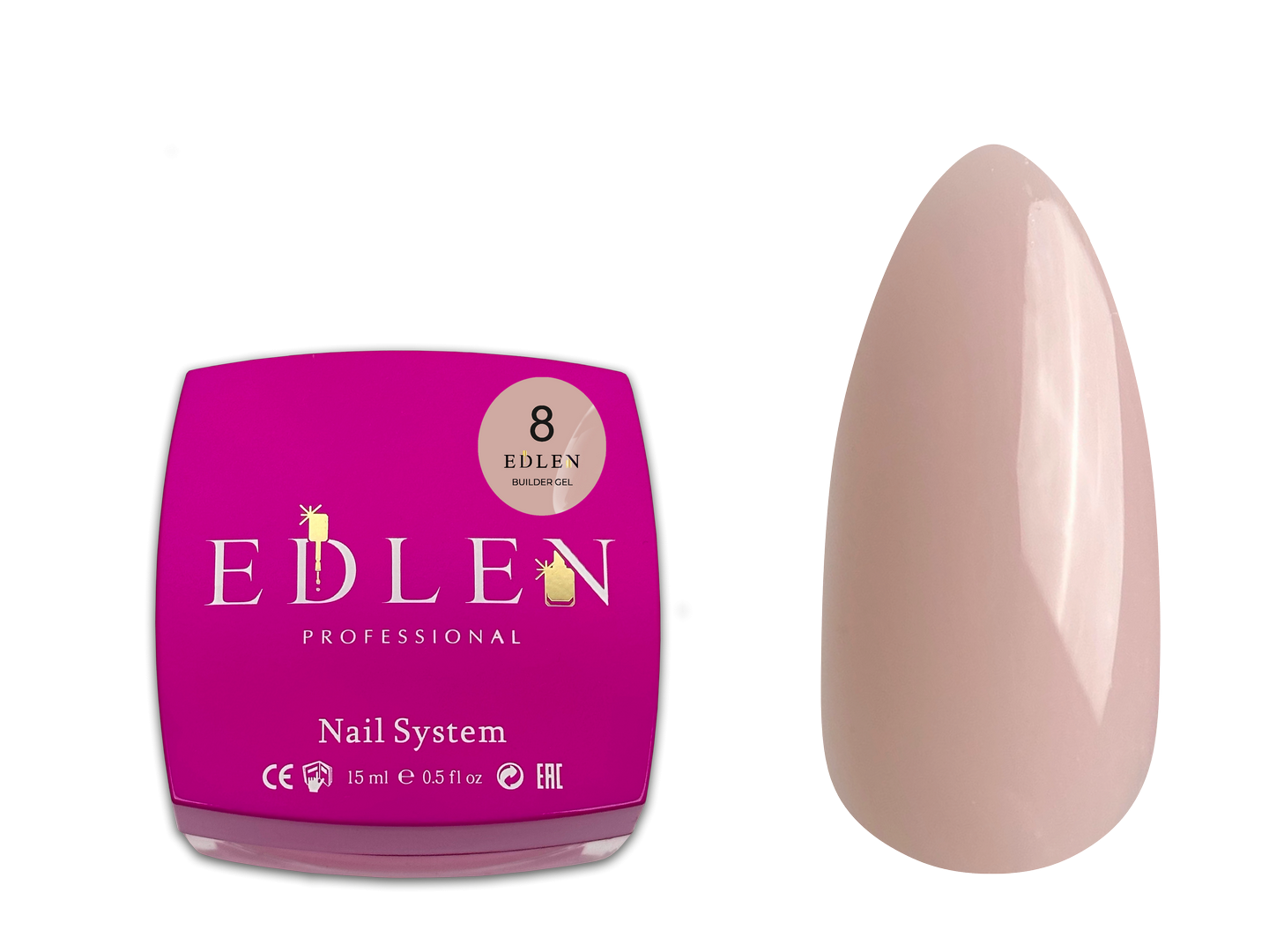 Builder gel Edlen Будівельний гель 15 мл