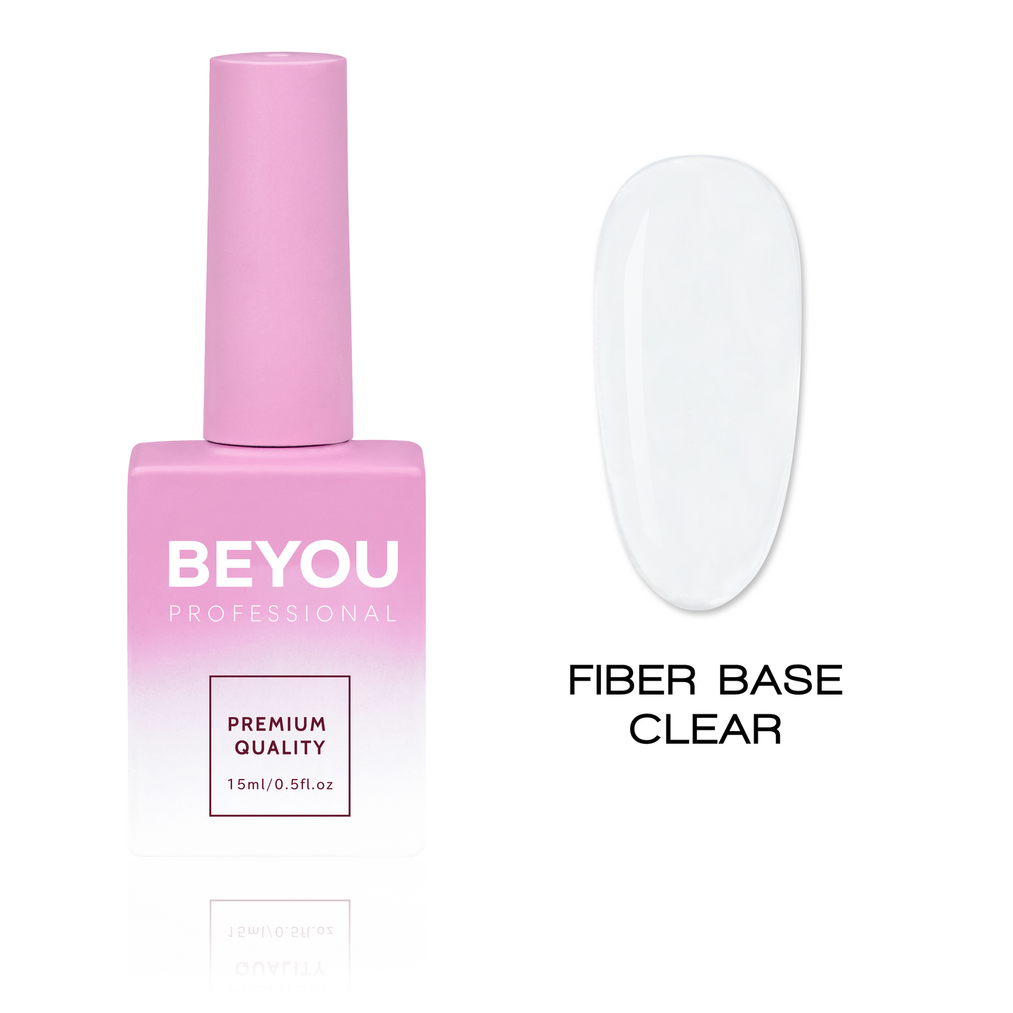 BEYOU Professional Fiber Base Clear 15мл Прозора Рабер База BFB0215
