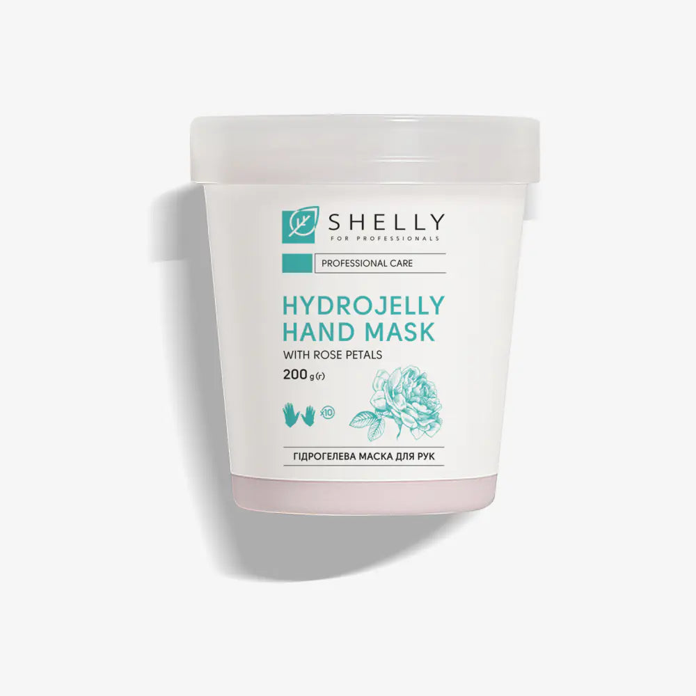 Гідрогелева маска для рук з пелюстками троянди Shelly 200 г