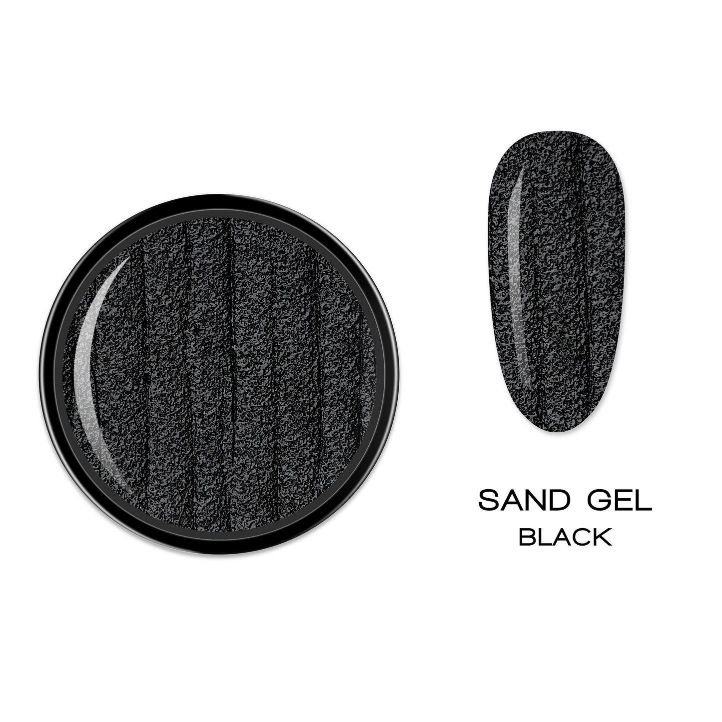 ELITE EMBRACE Professional Sand Gel Black 5г ESGB05
