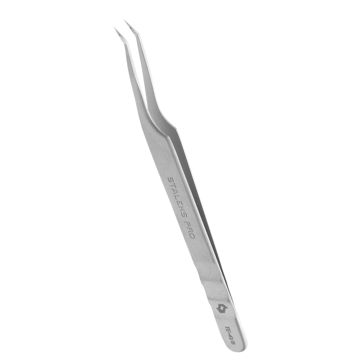 Пінцет для вій професійний mini L STALEKS PRO EXPERT 41 TE-41/8