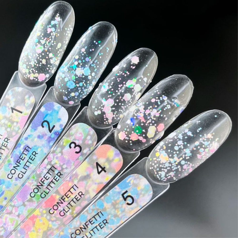 Гель-лак Edlen Confetti Glitter 5 мл