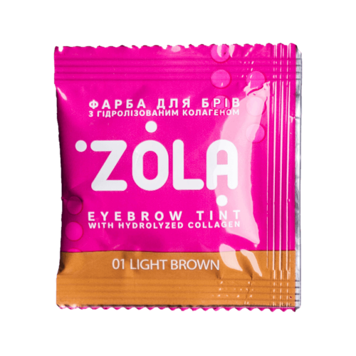 ZOLA ФАРБА ДЛЯ БРІВ В САШЕ З КОЛАГЕНОМ EYEBROW TINT WITH COLLAGEN