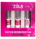 ZOLA Pink Набір для ламінування Brow&Lash Protein Reconstruction System 05173