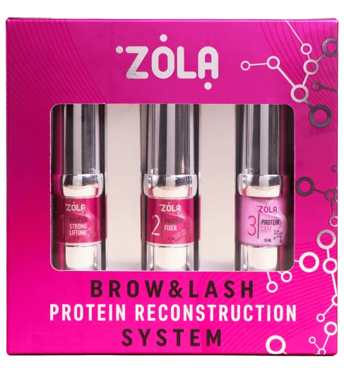 ZOLA Pink Набір для ламінування Brow&Lash Protein Reconstruction System 05173