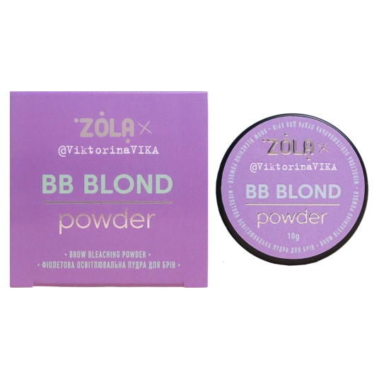ZOLA Viktorina Vika Пудра освітлювальна фіолетова для брів BB Powder 10 g 05197