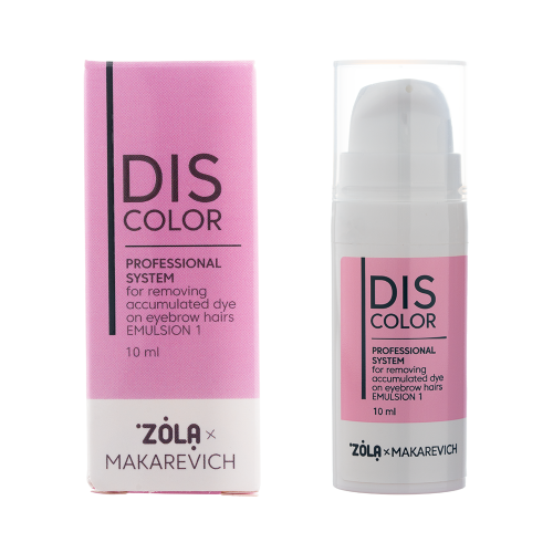 ZOLA X MAKAREVICH DISCOLOR EMULSION 1 ПРОФЕСІЙНА СИСТЕМА ВИДАЛЕННЯ НАКОПИЧЕНОГО БАРВНИКА З ВОЛОСКІВ БРІВ 05658