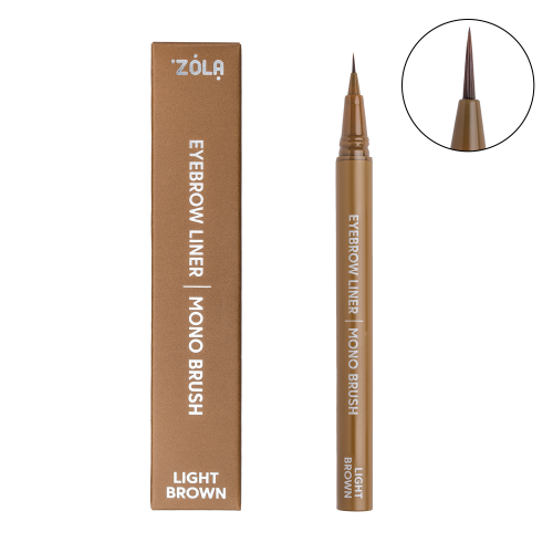 ZOLA EYEBROW LINER WITH MONO BRUSH LIGHT BROWN 05705