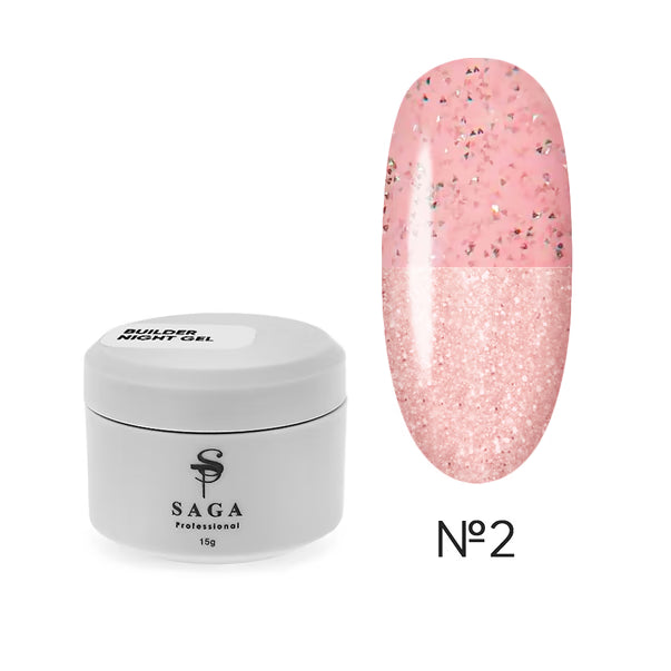 SAGA professional Builder Night  gel, 15 мл
