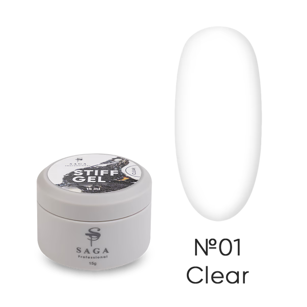 Гель для нарощування SAGA Professional Jelly Gel STIFF 15 мл