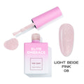 ELITE EMBRACE Professional Top Coat 08 Light Beige Pink 15мл Блідно Рожевий Топ з блискітками ETLBP0815