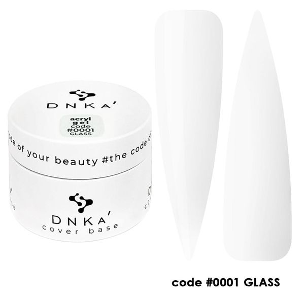 DNKa' Аcryl Gel #0001 Glass 30мл Гель для нарощування нігтів AGD0001