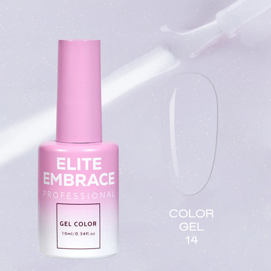 ELITE EMBRACE Professional Color Gel 14 with Glitter 10 мл Кольоровий гель із блискітками N866