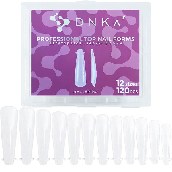 Верхні форми DNKa' Top Nail Forms 120шт