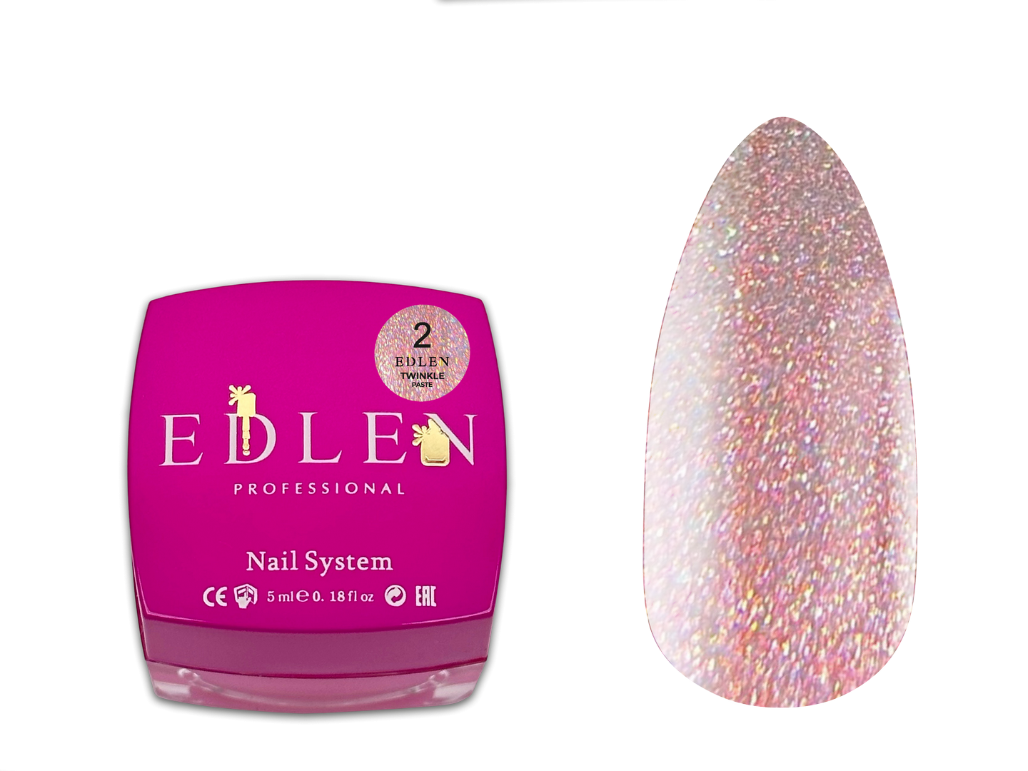 Edlen Twinkle paste Едлен Паста для дизайну нігтів  5 мл